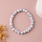 Load image into Gallery viewer, White Marble Pattern Crystal Unisex Bracelet

