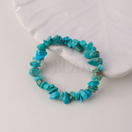 Load image into Gallery viewer, Natural Gemstone Blue Howlite Chip Women Bracelet
